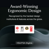LoonaGo's award-winning ergonomic design recognized by Red Dot, Fast Company World Changing Ideas, Design Award Gold, and iF Design Award 2023, with HSA/FSA eligibility badge