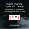 Loona's award-winning ergonomic design recognized by Red Dot, Fast Company World Changing Ideas, Design Award Gold, and iF Design Award 2023, with HSA/FSA eligibility badge